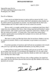 Rumsfeld letter